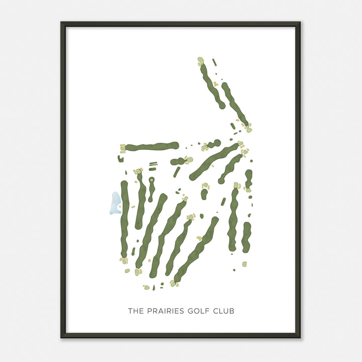 Print of The Prairies Golf Club Modern Map