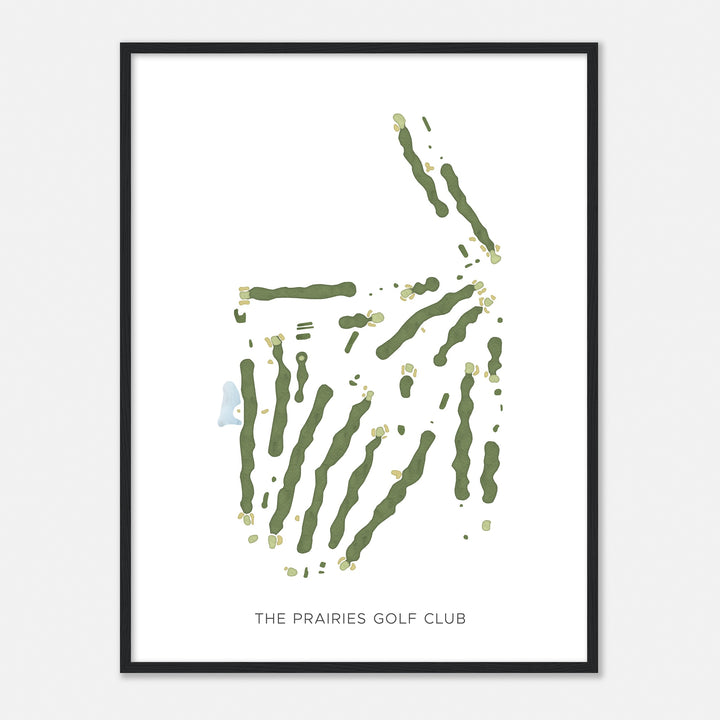 Print of The Prairies Golf Club Modern Map