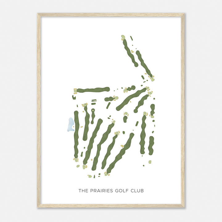 Print of The Prairies Golf Club Modern Map