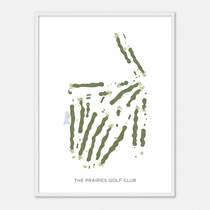 Print of The Prairies Golf Club Modern Map