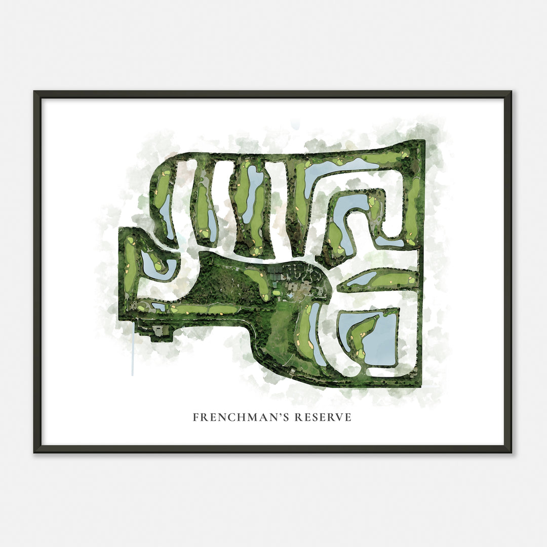 Print of Frenchman'S Reserve Classic Map