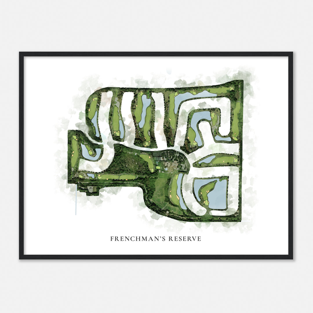 Print of Frenchman'S Reserve Classic Map