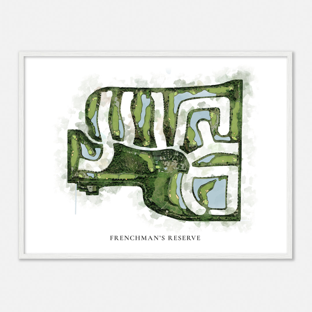 Print of Frenchman'S Reserve Classic Map