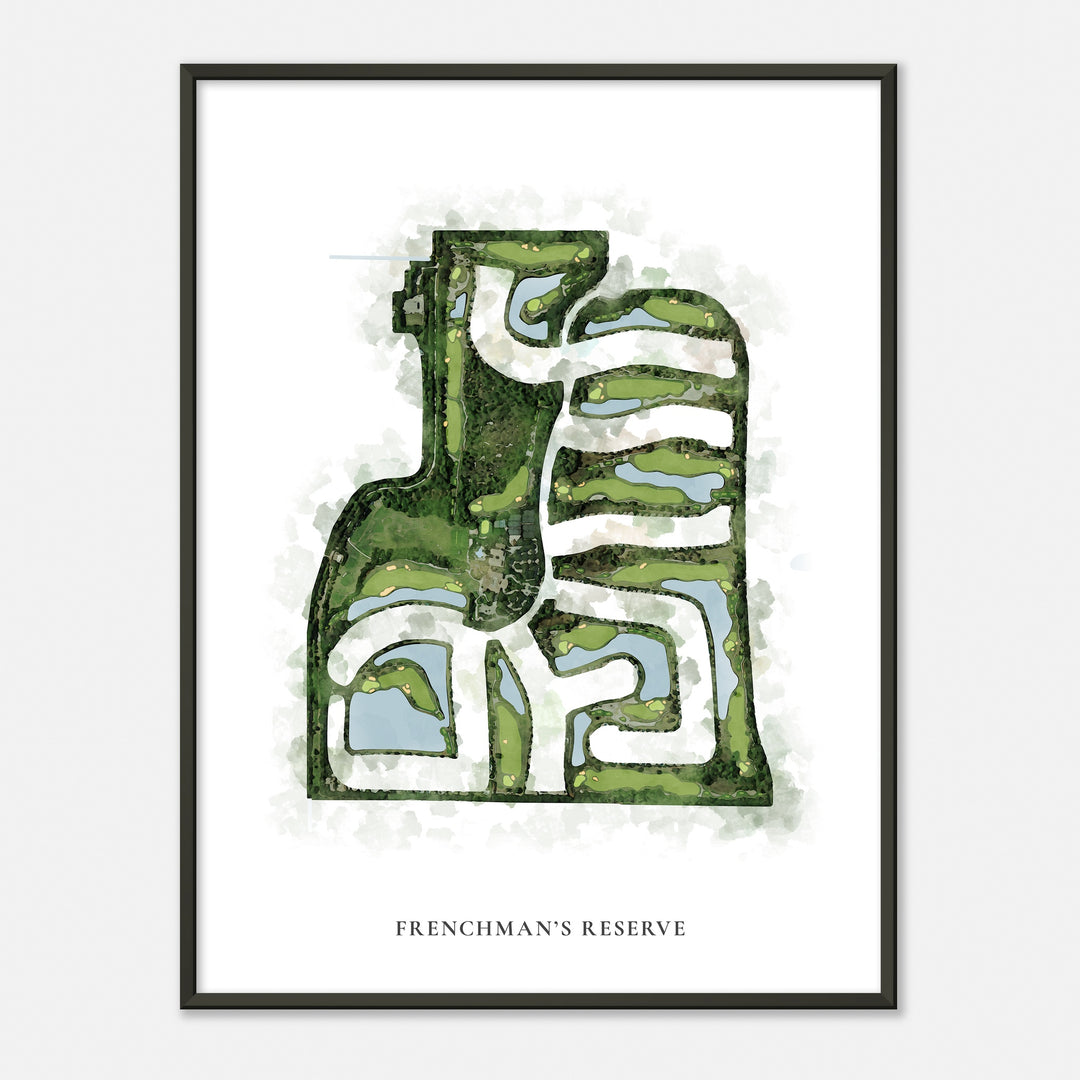 Print of Frenchman'S Reserve Classic Map