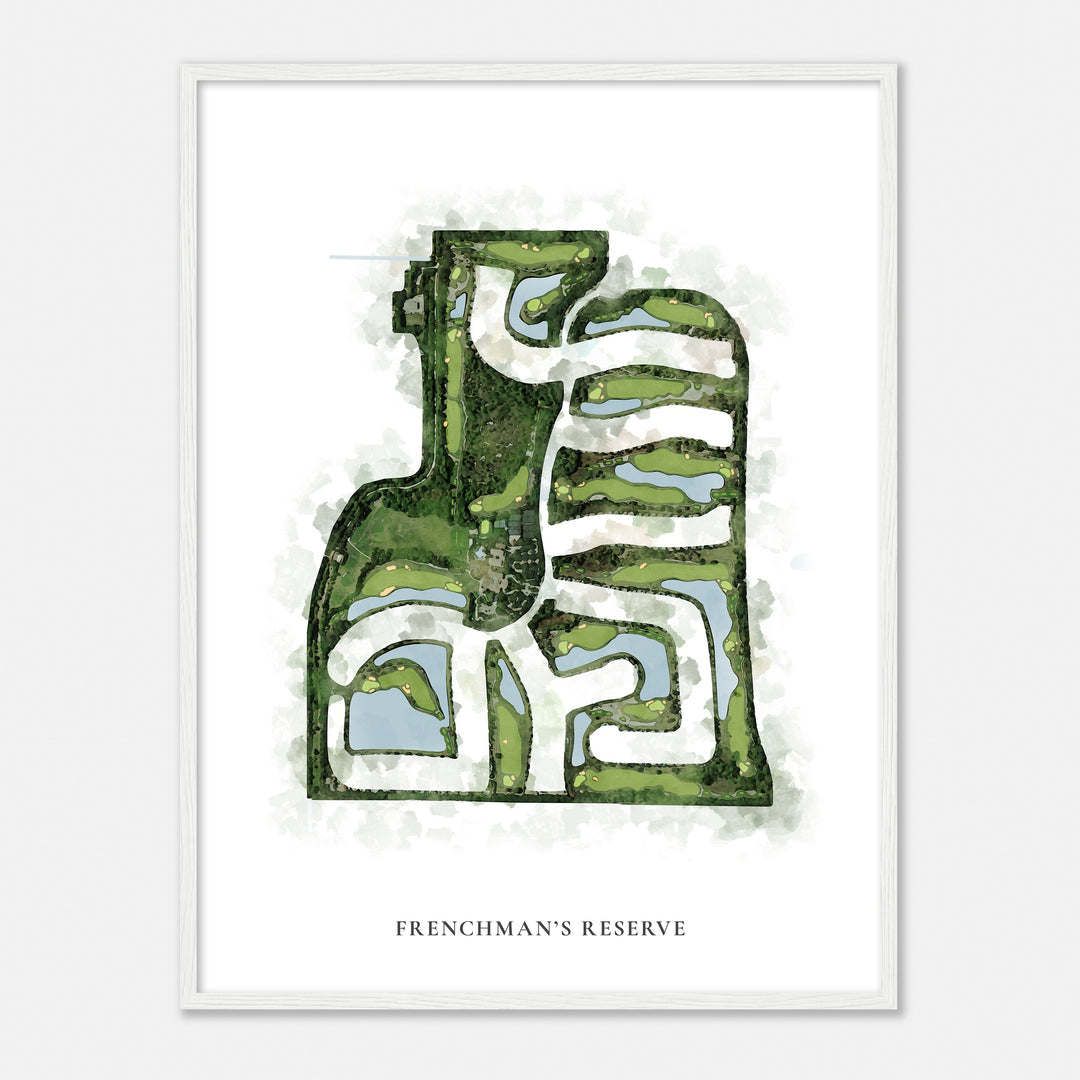 Print of Frenchman'S Reserve Classic Map