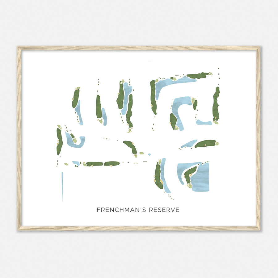 Print of Frenchman'S Reserve Modern Map