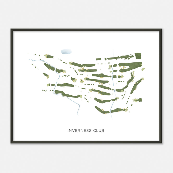 Print of Inverness Club Modern Map