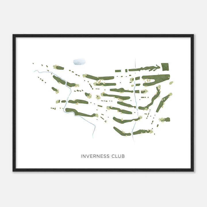 Print of Inverness Club Modern Map