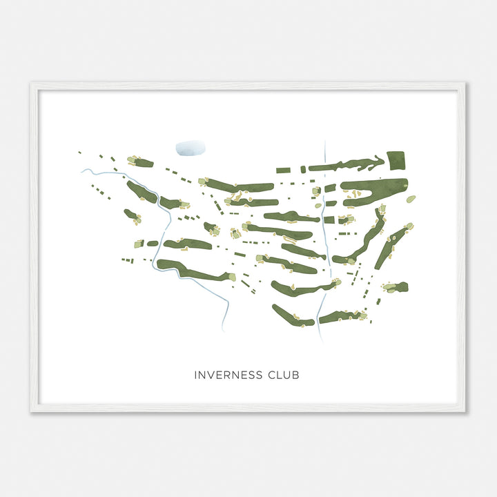 Print of Inverness Club Modern Map
