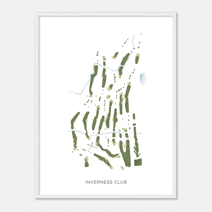 Print of Inverness Club Modern Map