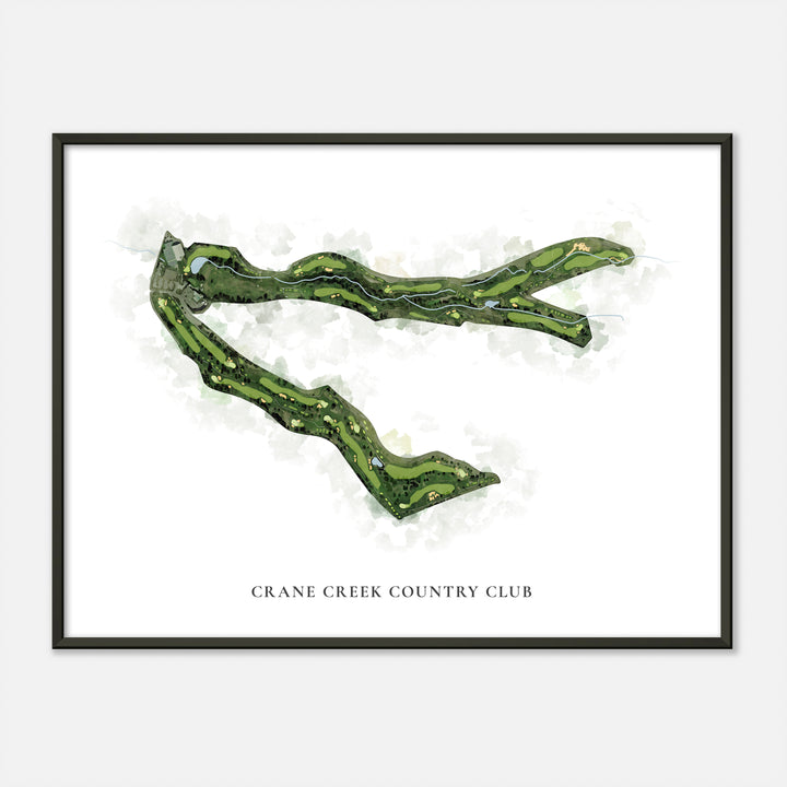 Print of Crane Creek Country Club Classic Map