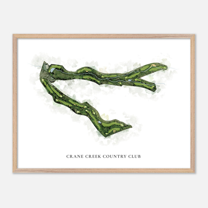 Print of Crane Creek Country Club Classic Map
