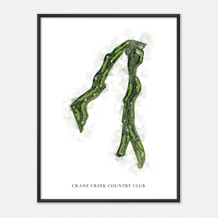 Print of Crane Creek Country Club Classic Map