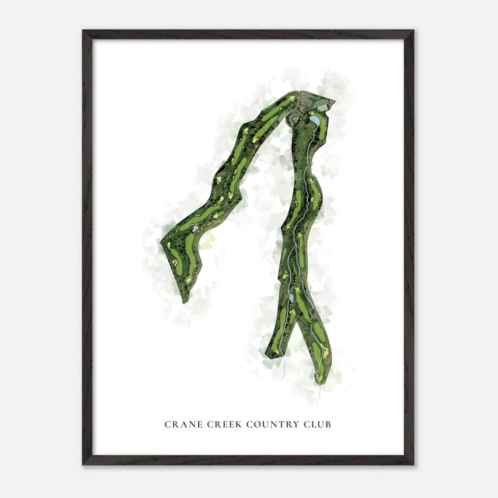 Print of Crane Creek Country Club Classic Map