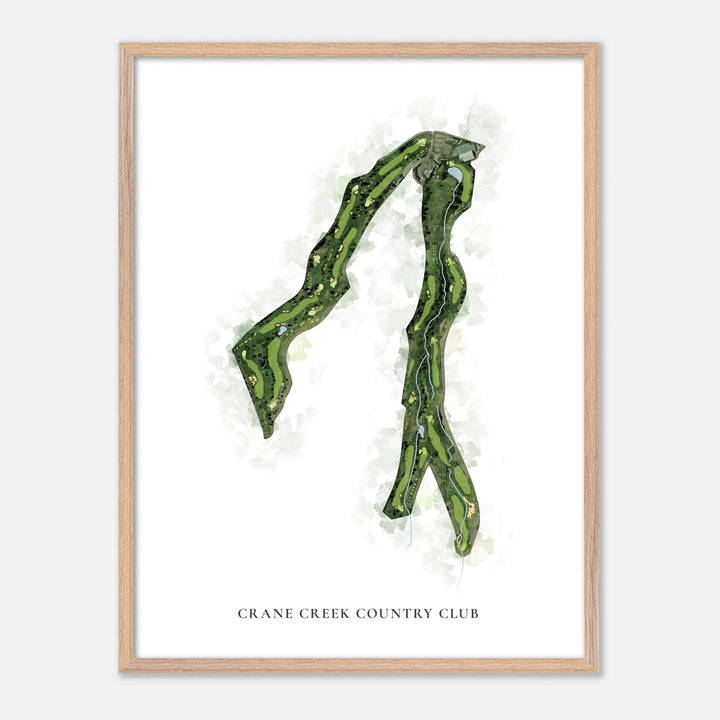 Print of Crane Creek Country Club Classic Map