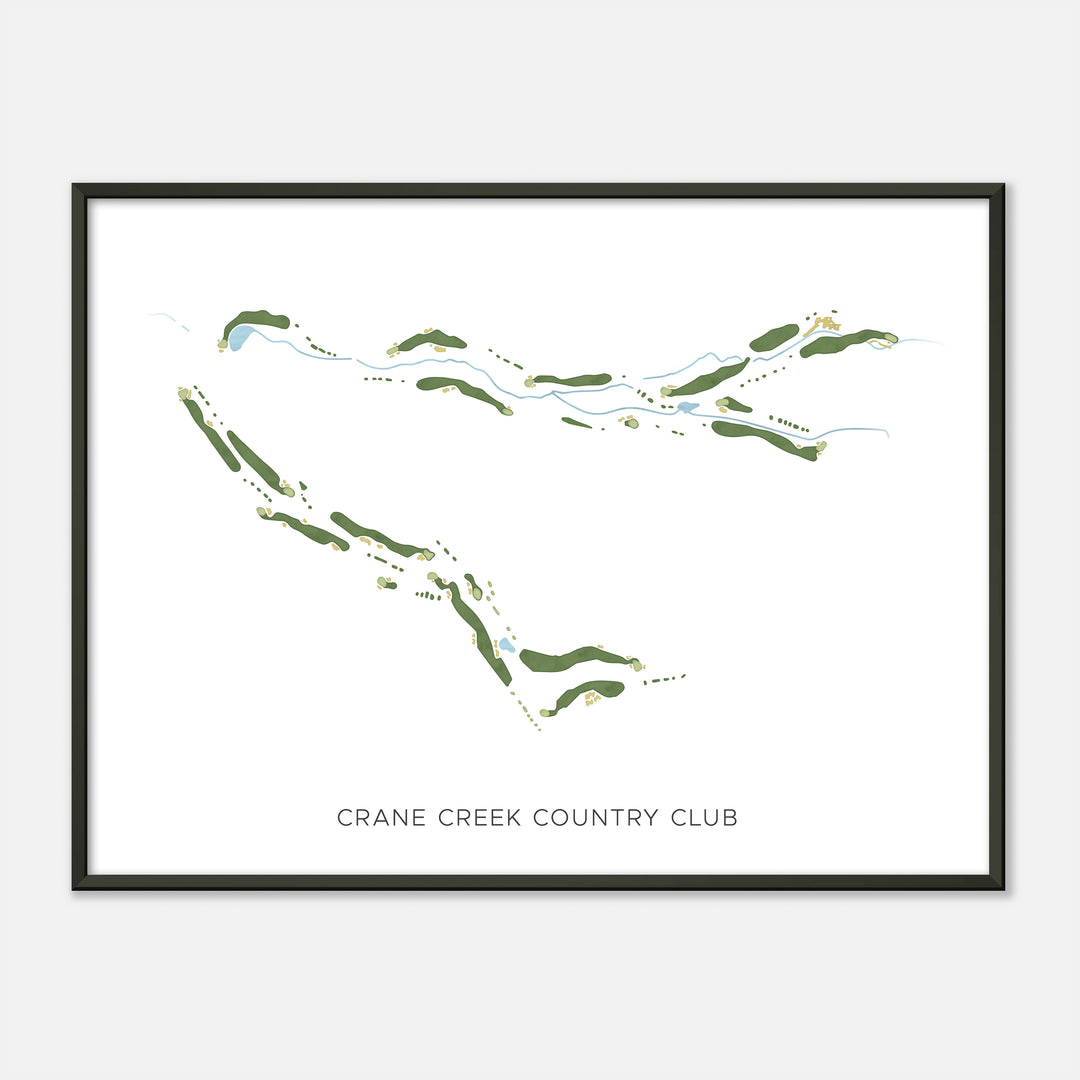 Print of Crane Creek Country Club Modern Map