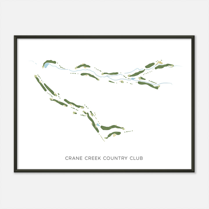 Print of Crane Creek Country Club Modern Map