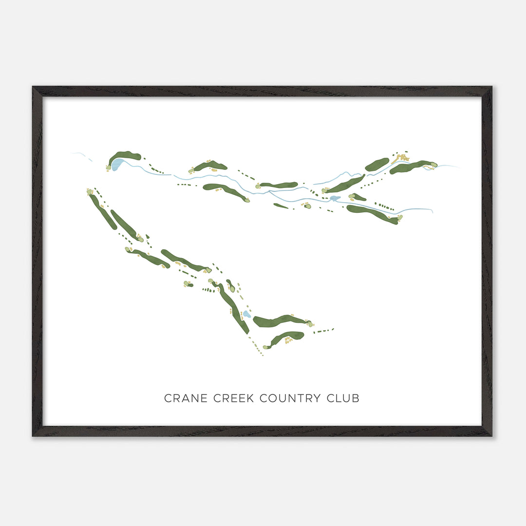 Print of Crane Creek Country Club Modern Map