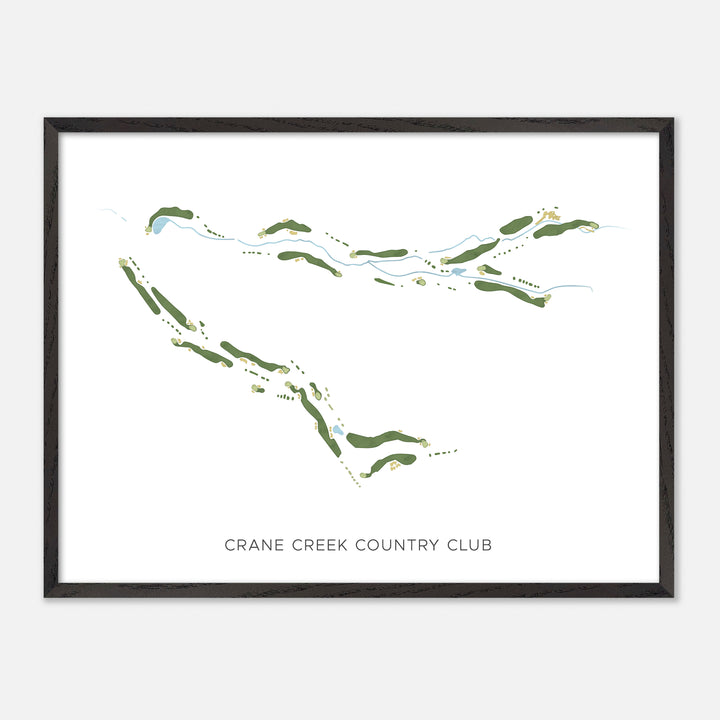 Print of Crane Creek Country Club Modern Map
