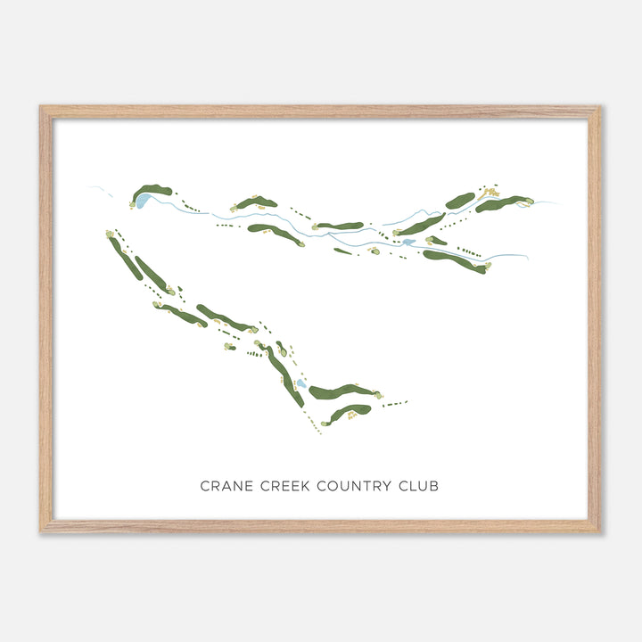 Print of Crane Creek Country Club Modern Map