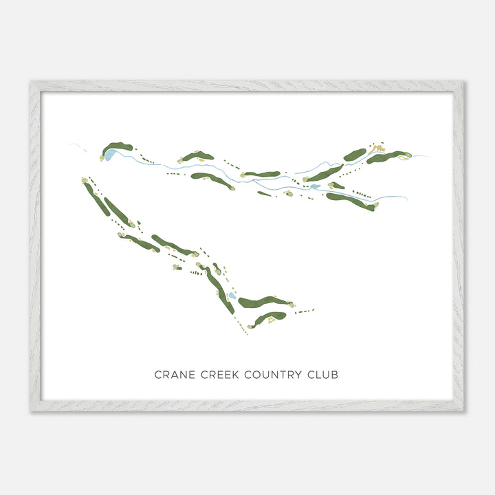 Print of Crane Creek Country Club Modern Map