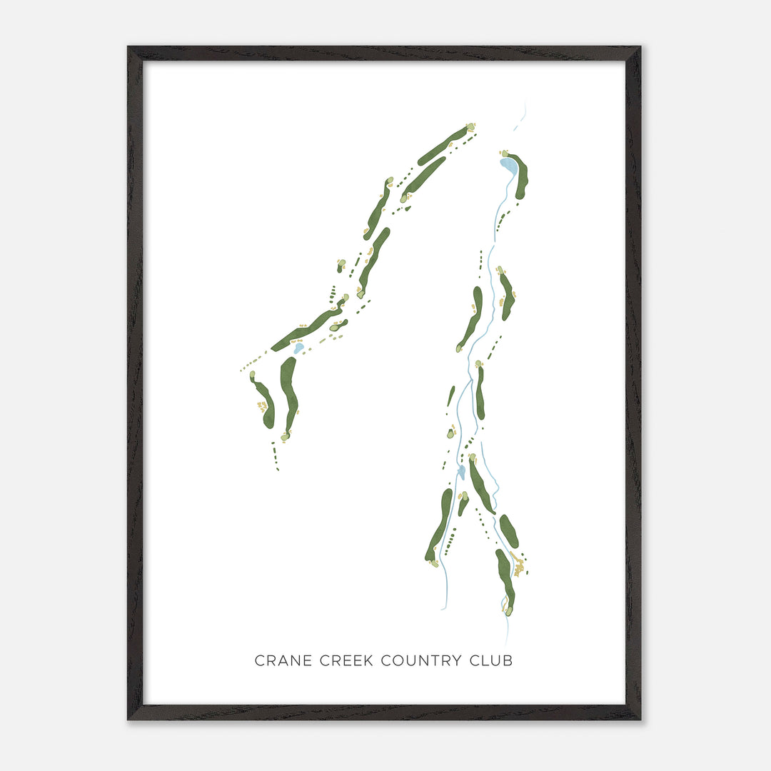 Print of Crane Creek Country Club Modern Map