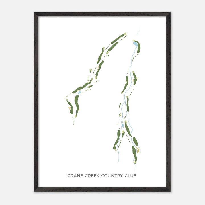 Print of Crane Creek Country Club Modern Map