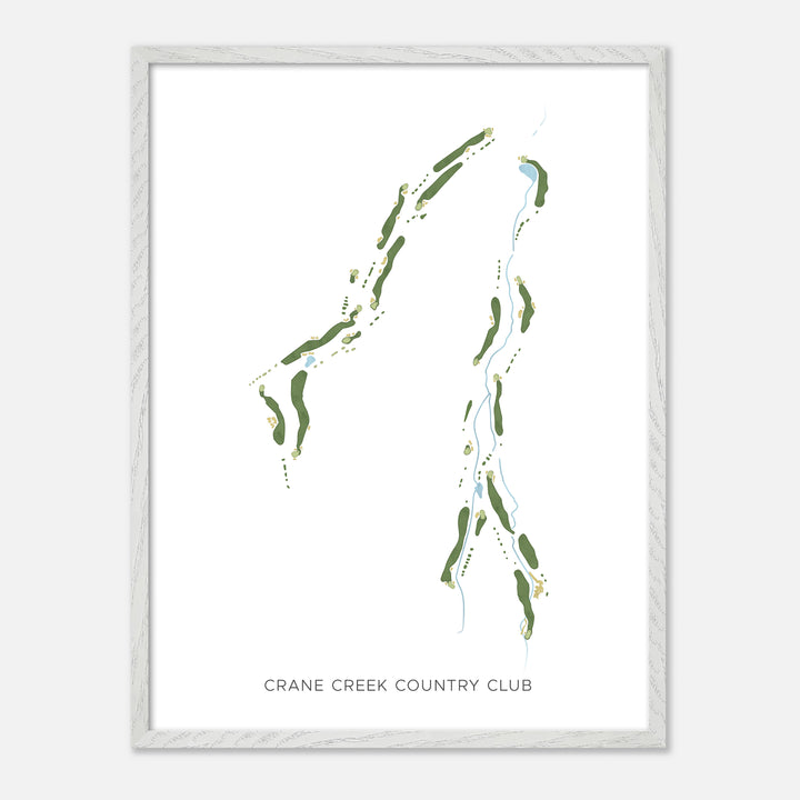 Print of Crane Creek Country Club Modern Map