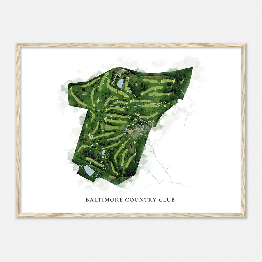 Print of Baltimore Country Club Classic Map