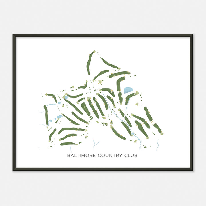 Print of Baltimore Country Club Modern Map