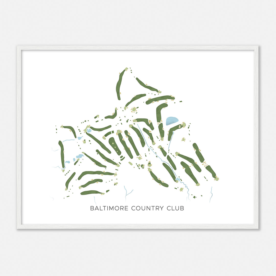 Print of Baltimore Country Club Modern Map