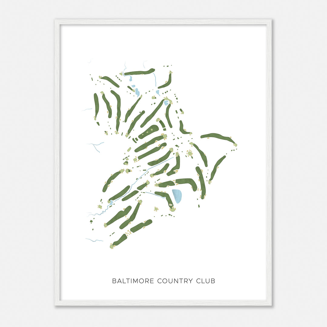 Print of Baltimore Country Club Modern Map