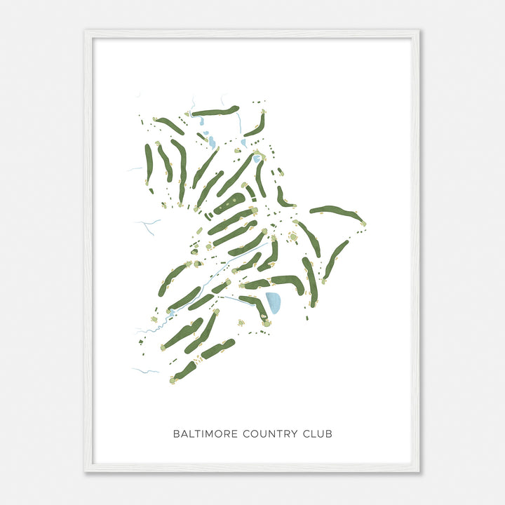 Print of Baltimore Country Club Modern Map