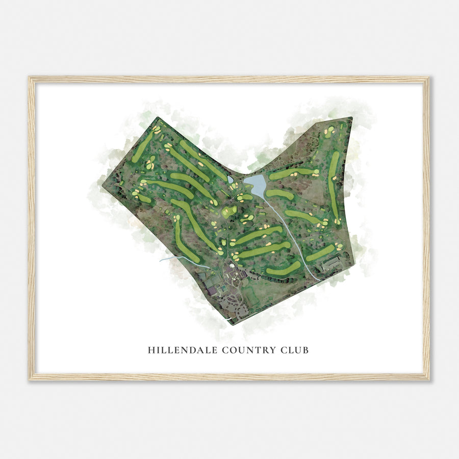Print of Hillendale Country Club Classic Map
