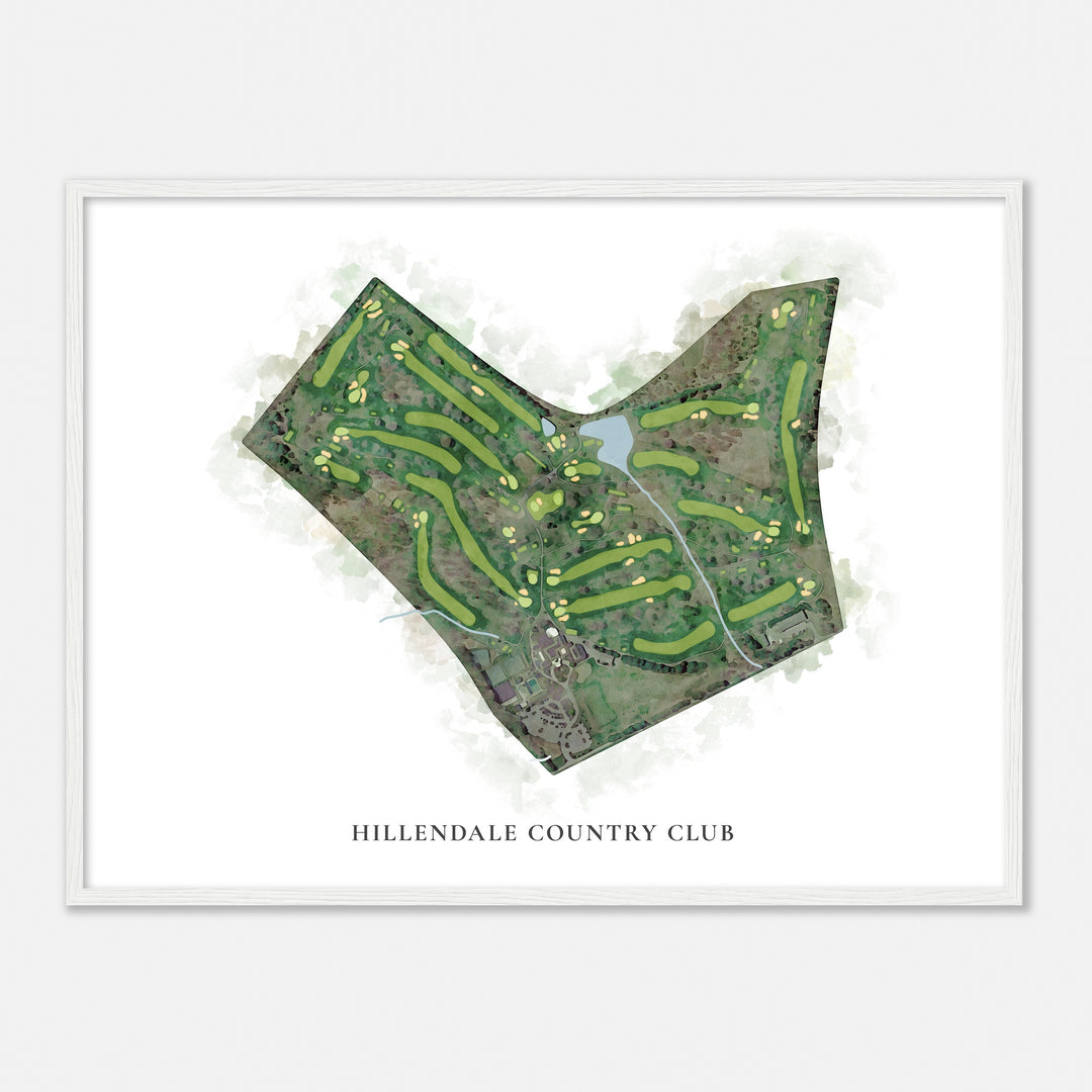 Hillendale Hillendale Country Club, Maryland - Custom Golf Course Map in Classic ...