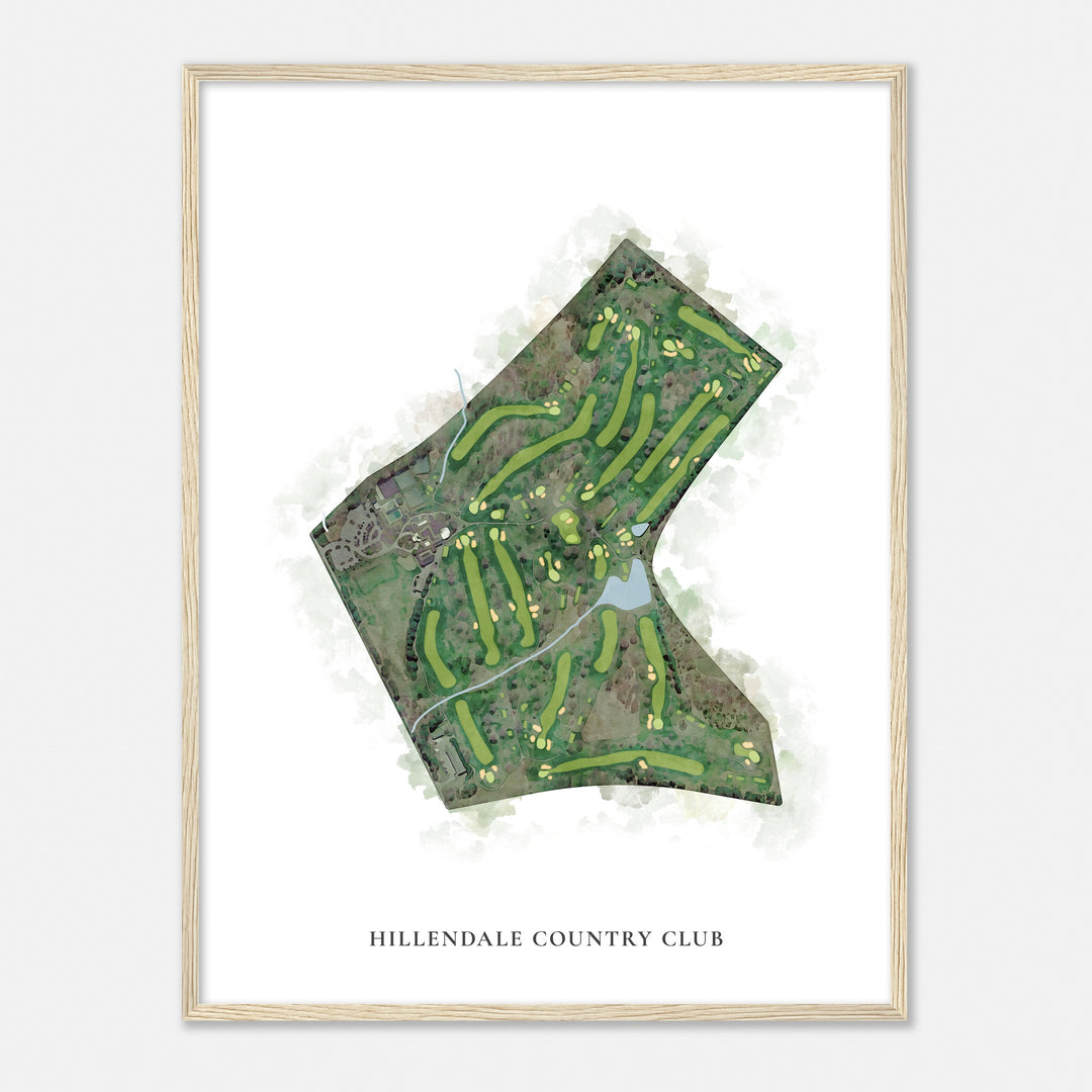 Hillendale Hillendale Country Club, Maryland - Custom Golf Course Map in Classic ...