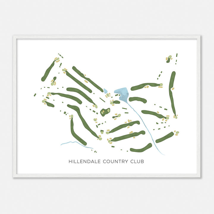 Print of Hillendale Country Club Modern Map