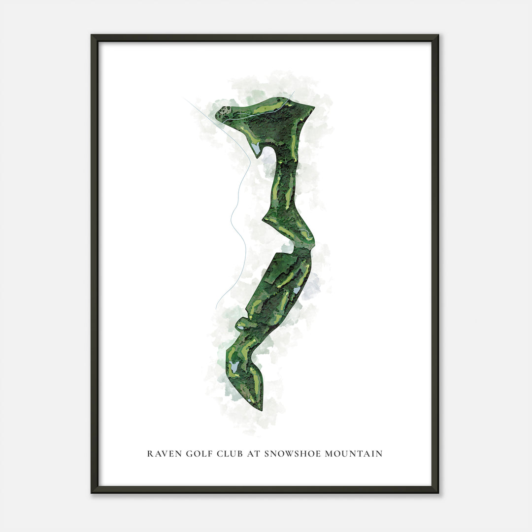 Print of Raven Golf Course Classic Map