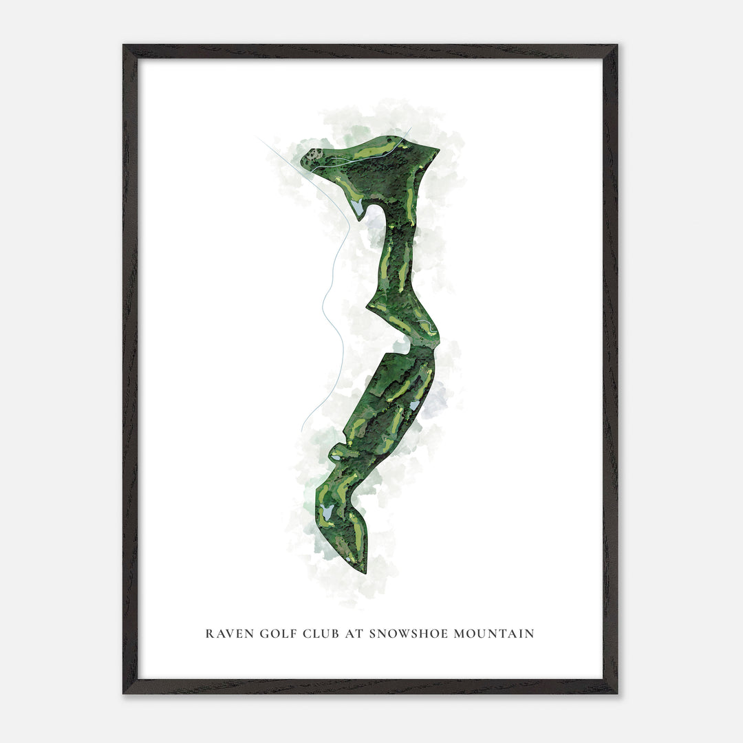 Print of Raven Golf Course Classic Map