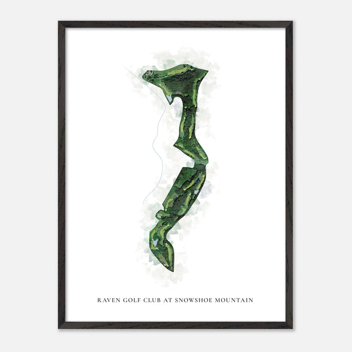Print of Raven Golf Course Classic Map
