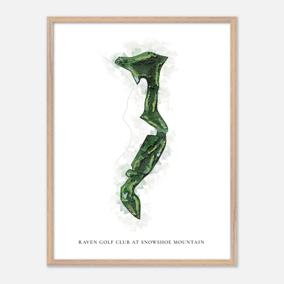 Print of Raven Golf Course Classic Map