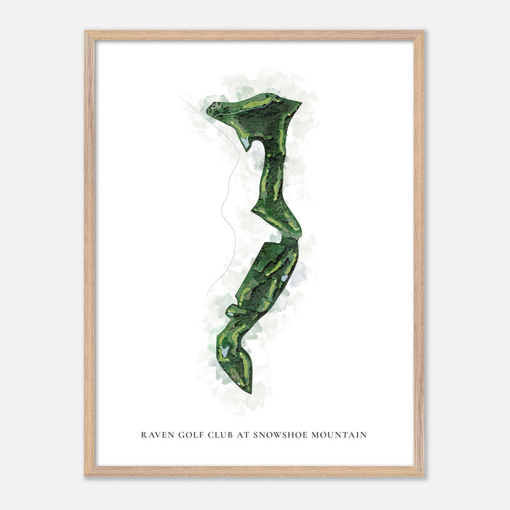 Print of Raven Golf Course Classic Map