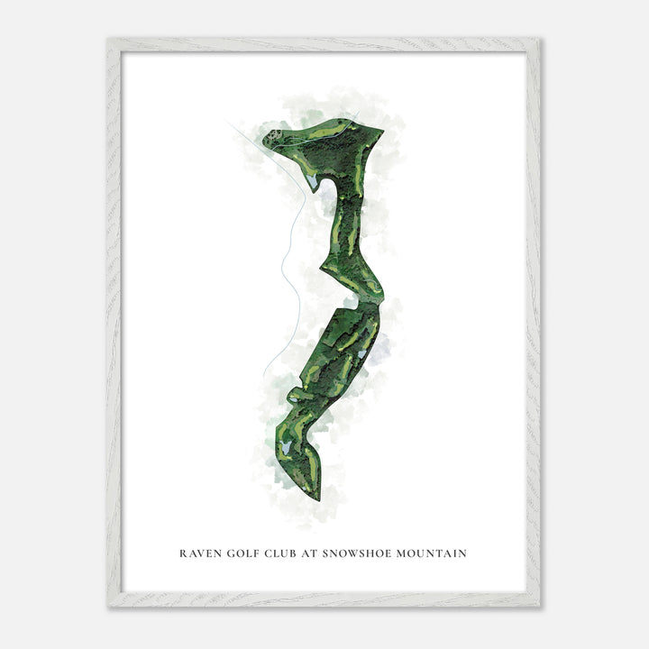 Print of Raven Golf Course Classic Map