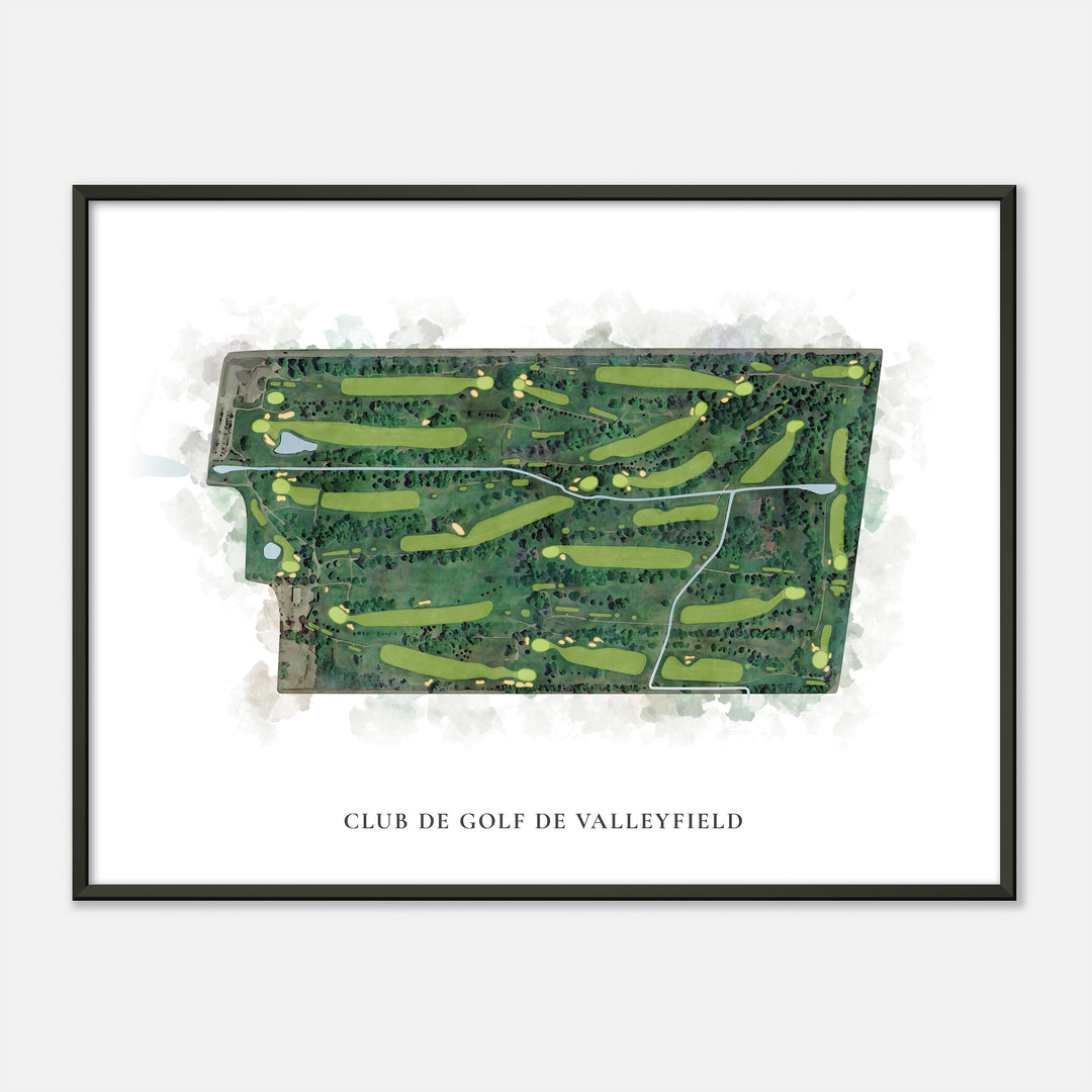 Print of Club De Golf De Valleyfield Classic Map