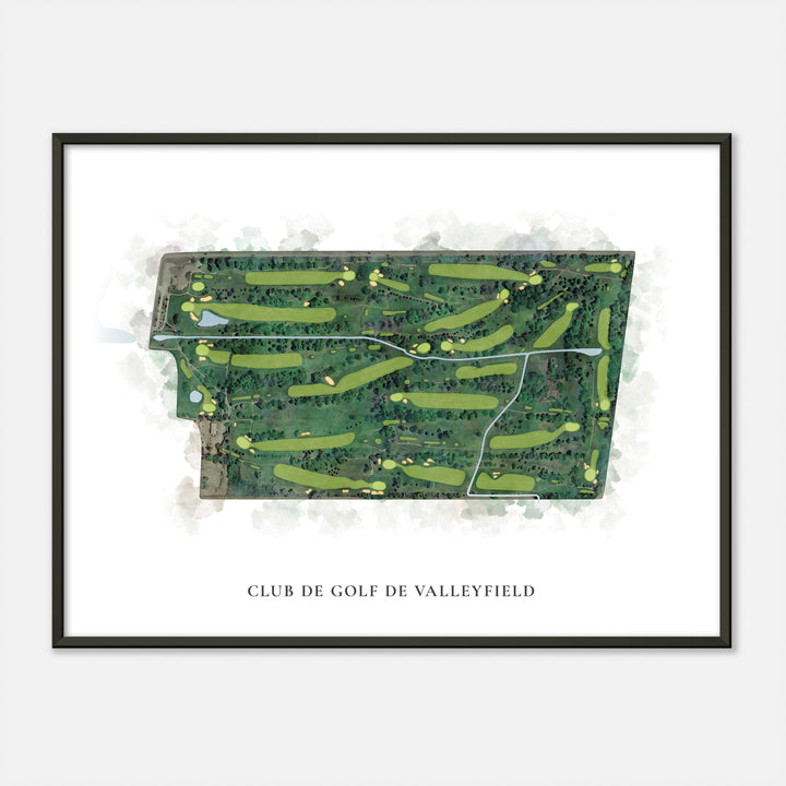 Print of Club De Golf De Valleyfield Classic Map