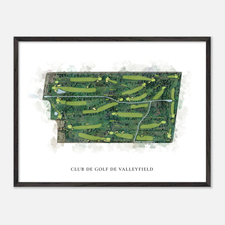 Print of Club De Golf De Valleyfield Classic Map