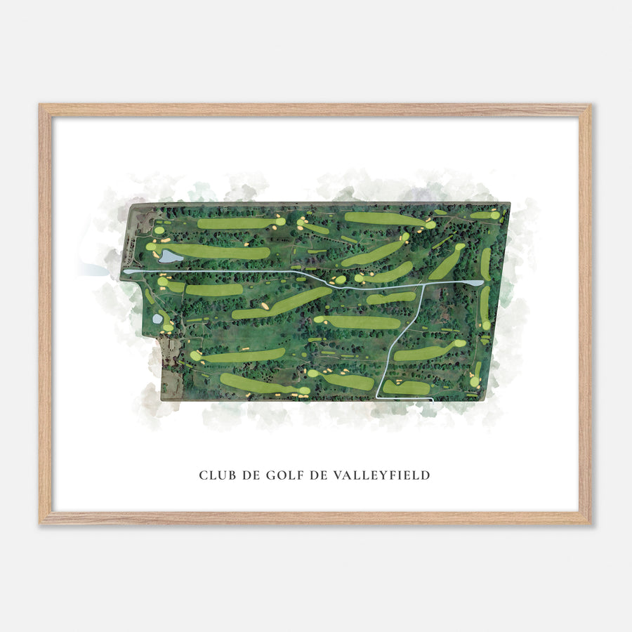 Print of Club De Golf De Valleyfield Classic Map