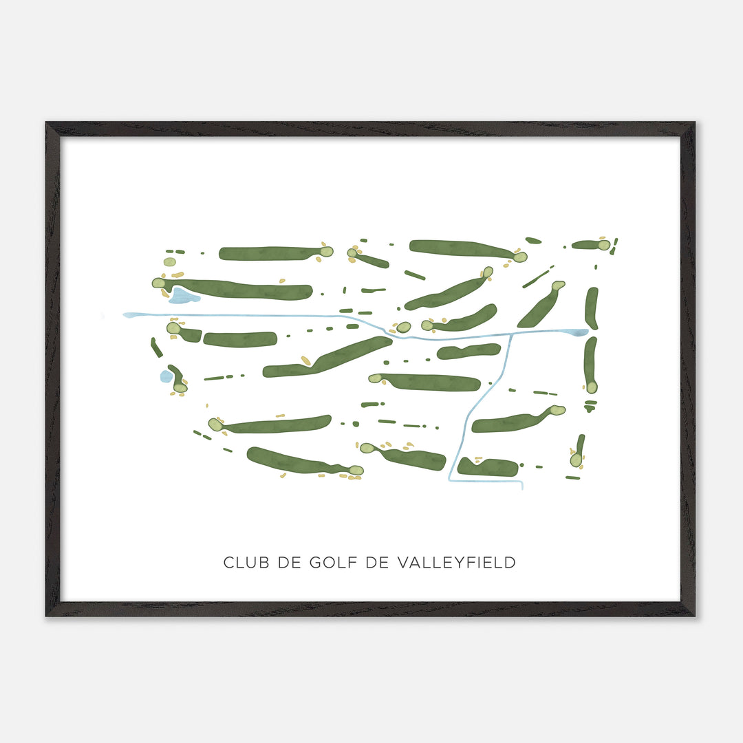 Print of Club De Golf De Valleyfield Modern Map