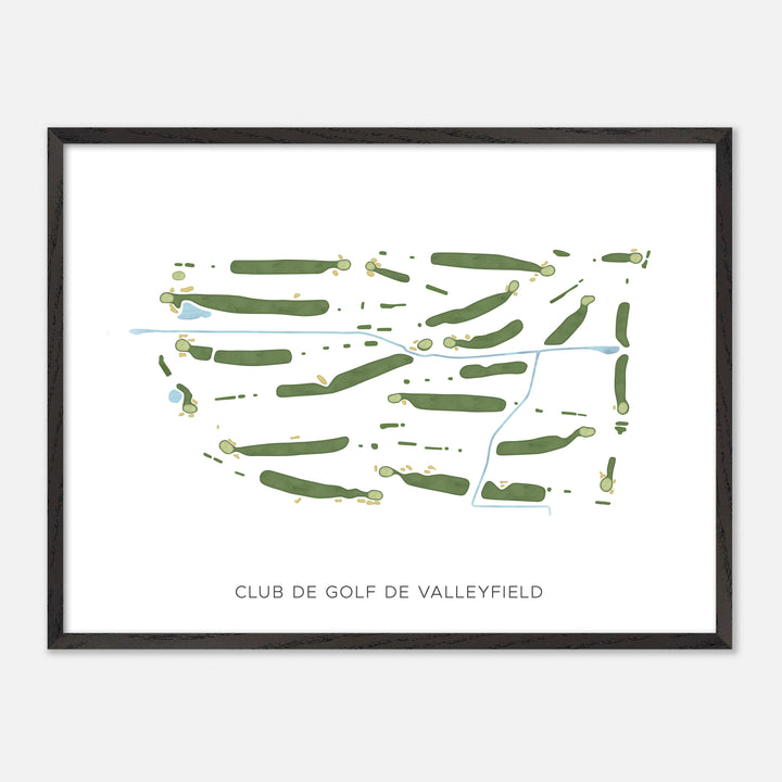 Print of Club De Golf De Valleyfield Modern Map
