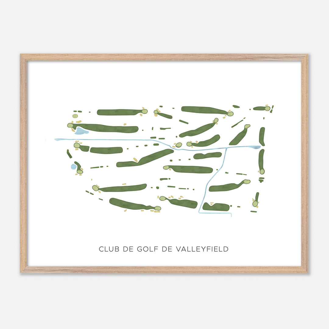 Print of Club De Golf De Valleyfield Modern Map